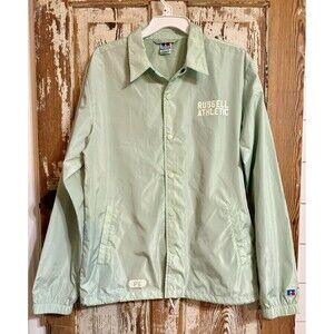 Russell Athletics Men's Windbreaker Jacket - Mint Green - Medium